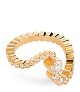 Harrods Sophie Bille Brahe Yellow Gold and Diamond Ensemble Ring- Buy online at McGrocer