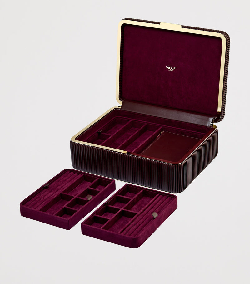 WOLF Large Bella jewellery box - British product