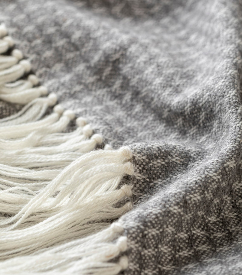 Araminta Campbell Alpaca-Blend Willow Throw 150cm x 230cm - British product