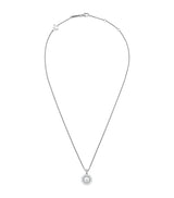 Harrods Chopard Happy Diamonds Icons Joaillerie 18kt White Gold Diamond Pendant Necklace 42cm- Buy online at McGrocer