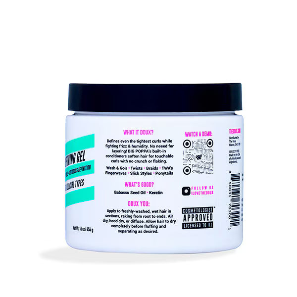The Doux Big Poppa Define Gel hair care (British brand)