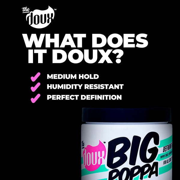 The Doux Big Poppa Define Gel hair care (British brand)
