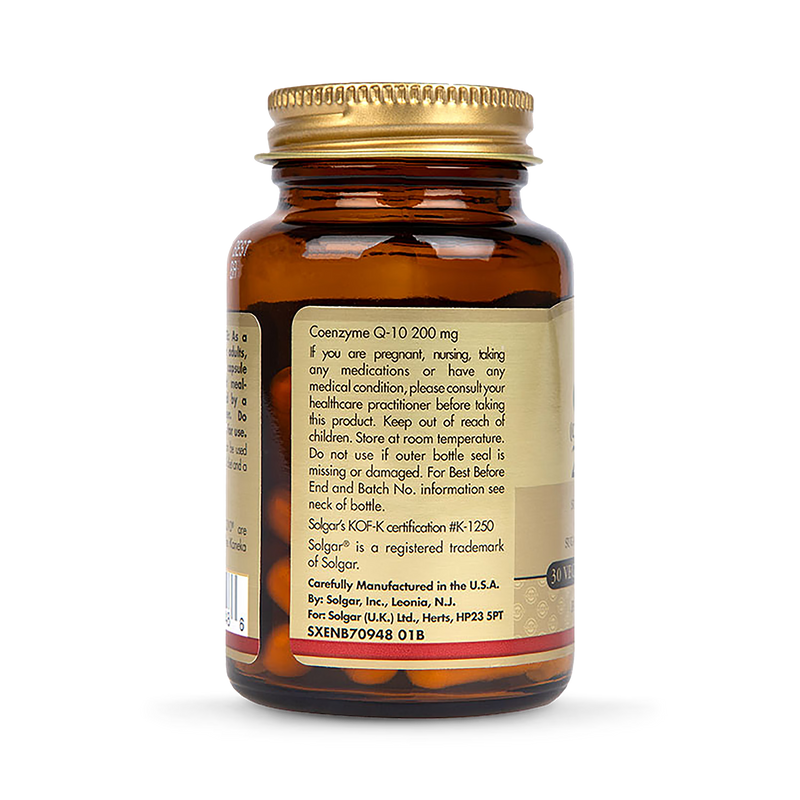 Solgar CoQ-10 capsules 200mg 30 count (British brand)