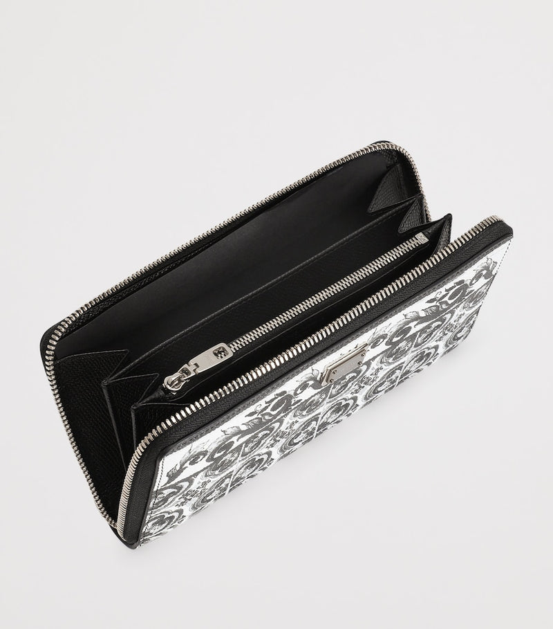 Dolce&Gabbana grained calfskin Majolica zip-around wallet - British product