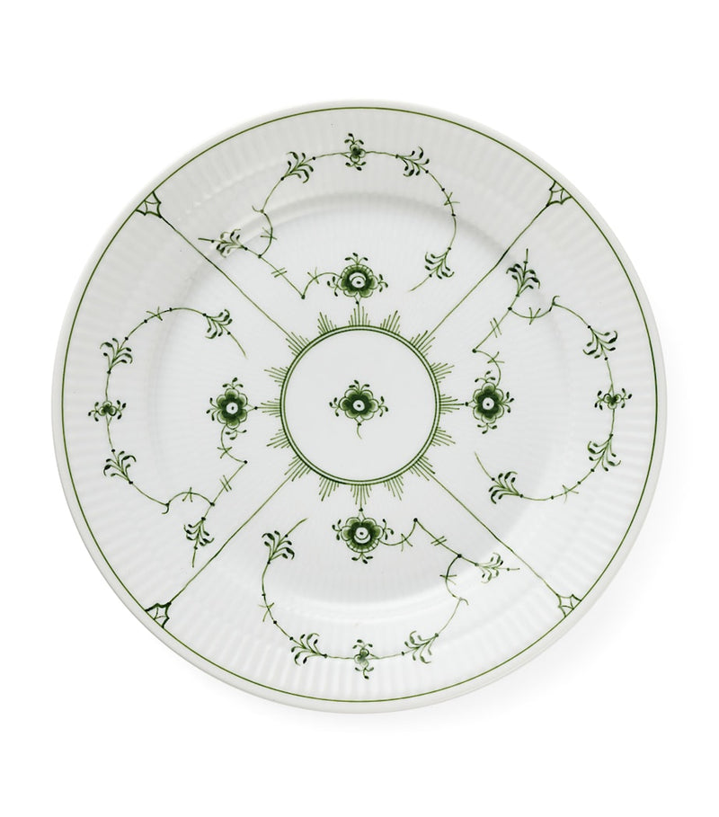 Royal Copenhagen Green Fluted plate 22cm - British product