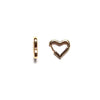 Sensation gold plated heart huggy hoops small (British brand)