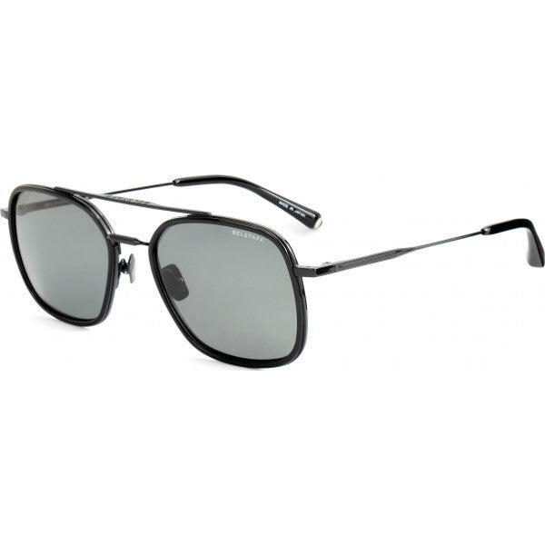 Belstaff AVEDON S118 black sunglasses with titanium frame, imported from the UK