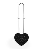 Alaïa suede embellished Le Coeur shoulder bag, imported from the UK
