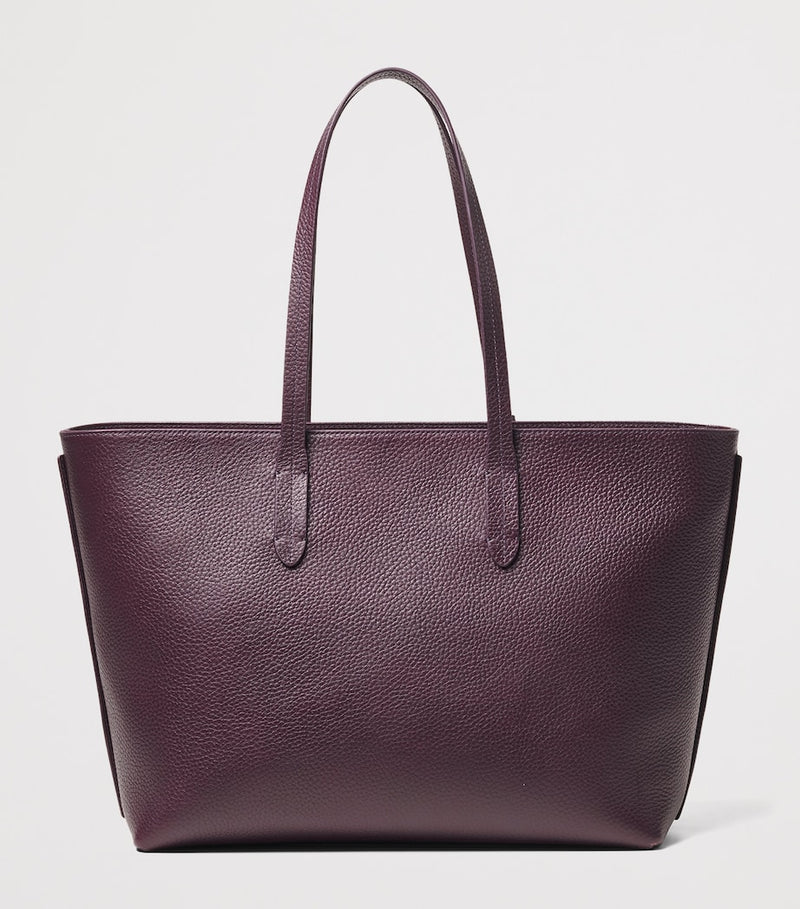 Aspinal of London leather east west tote bag - British product