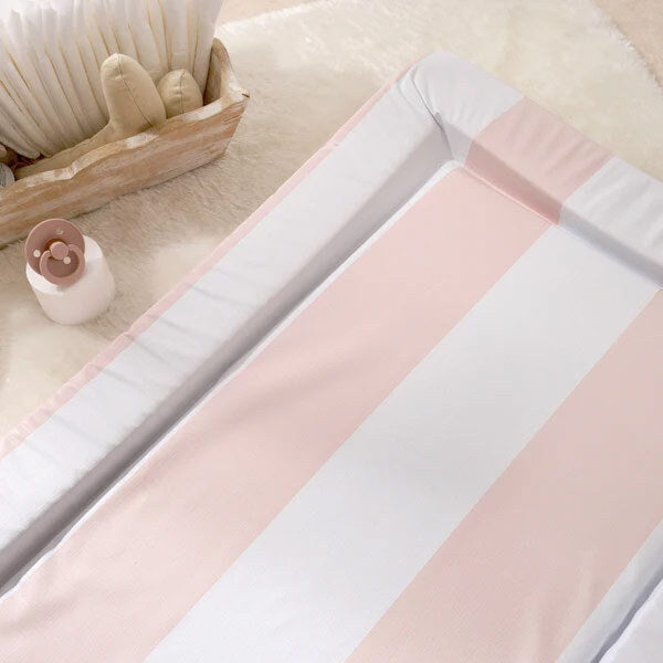 The Tiny Bed Company baby changing mat Hamptons Soft Pink 75x47cm - British product