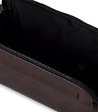 Mulberry leather double-zip wash bag, imported from the UK