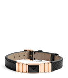 Marli New York rose gold saffiano leather UNII bracelet (British brand)