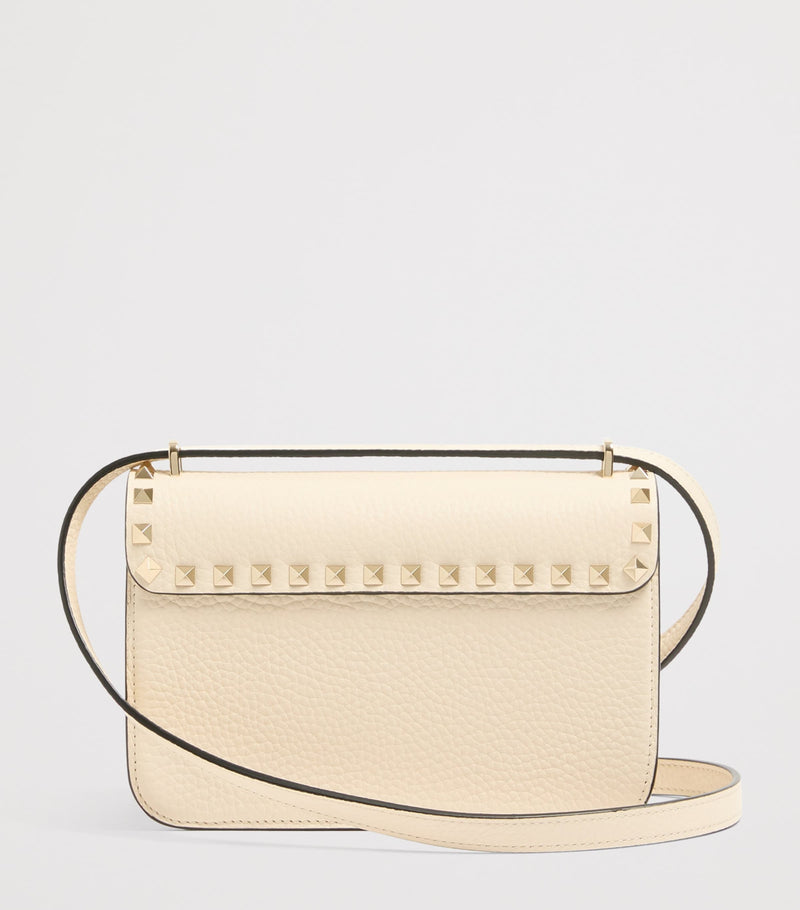 Valentino Garavani small leather Rockstud shoulder bag (British brand)