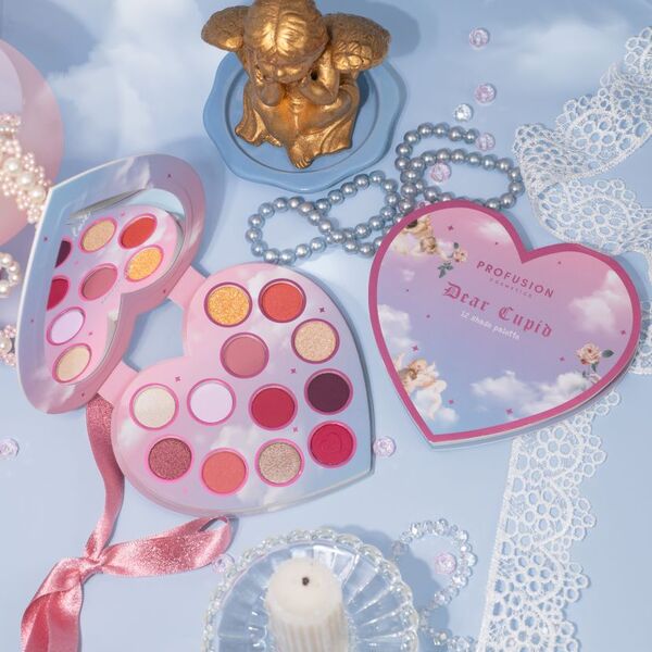 Profusion Dear Cupid 12 Shade Eyeshadow Palette imported from the UK