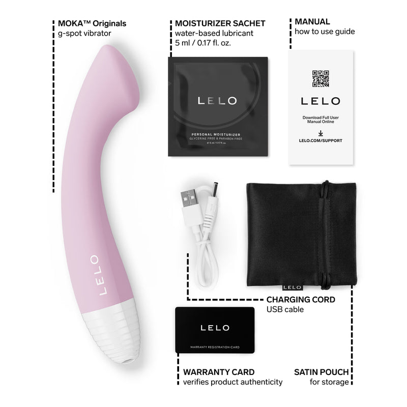 LELO MOKA G-spot vibrator soft pink - British product