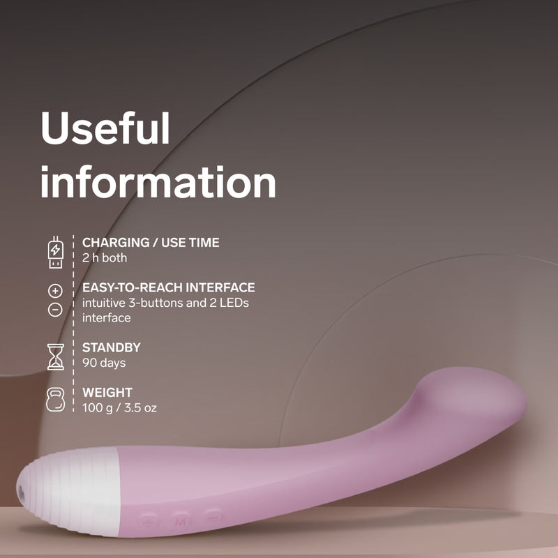 LELO MOKA G-spot vibrator soft pink - British product