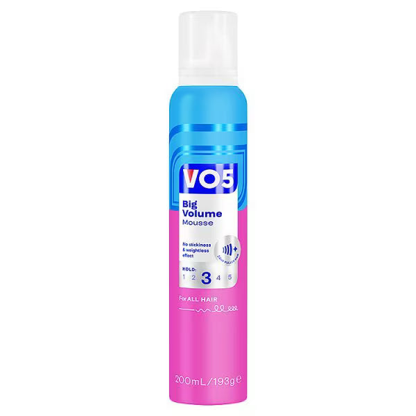 VO5 Big Volume Hair Mousse 200ml (British brand)