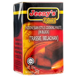 Jeeny's shrimp paste Trassie Belachan block (British brand)