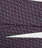Harrods silk snaffle print tie 8cm width, UK version