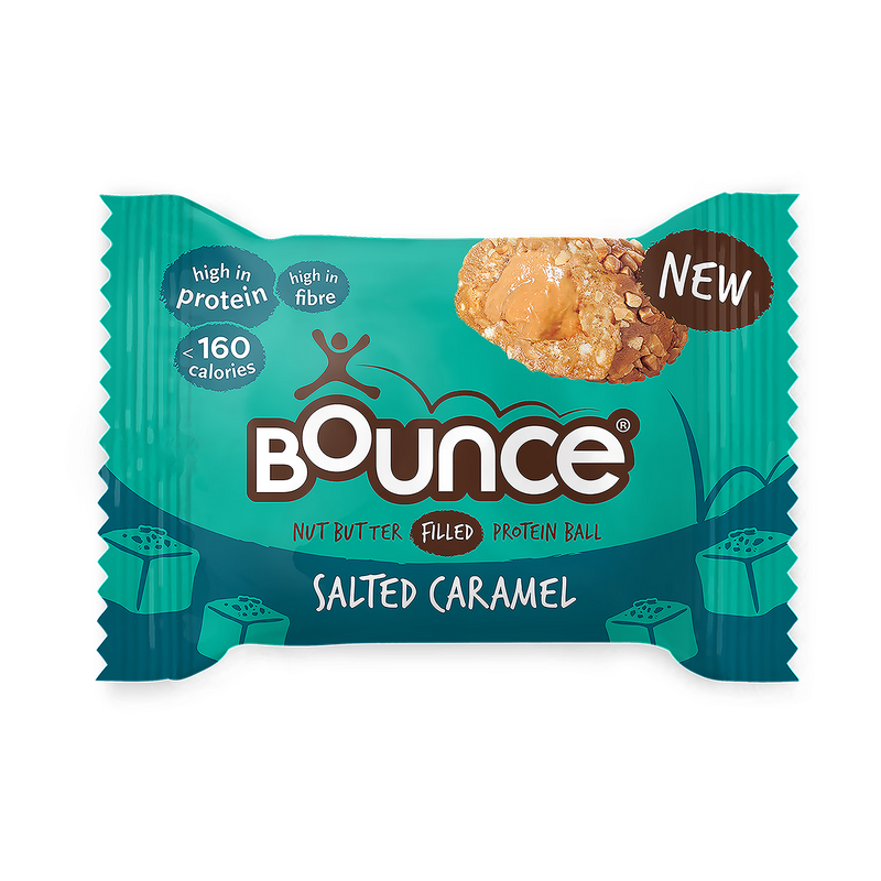 Bounce salted caramel protein ball 35g, imported from the UK