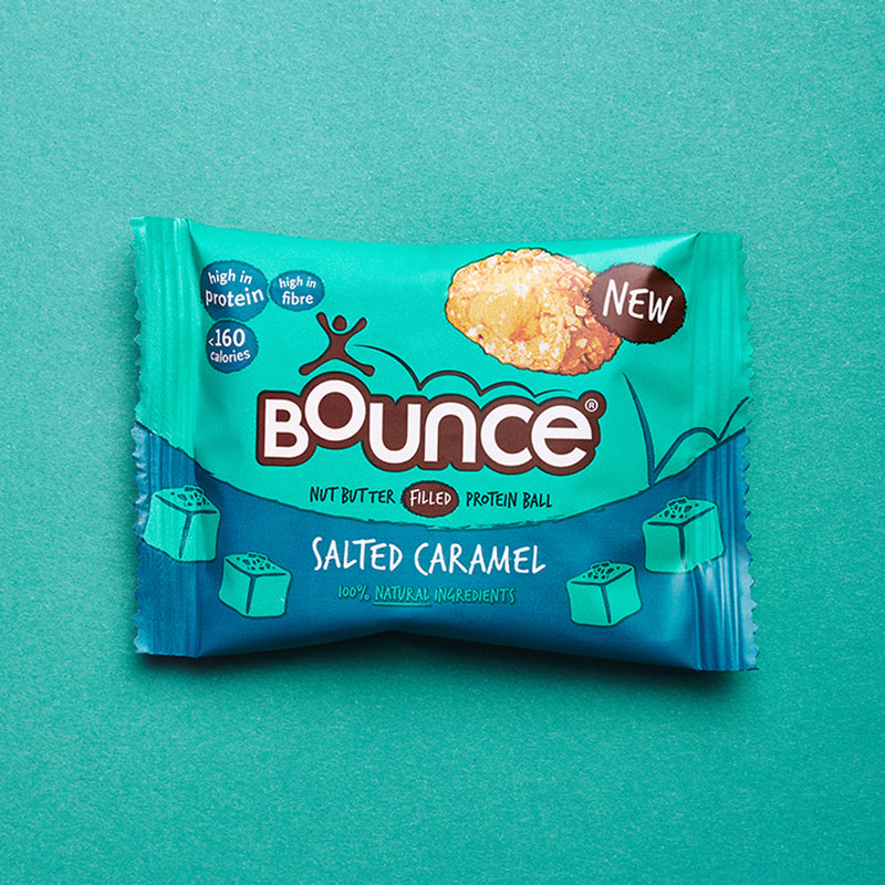 Bounce salted caramel protein ball 35g, imported from the UK