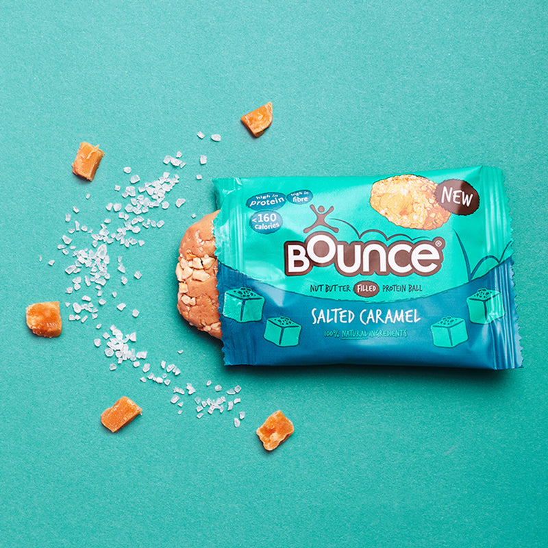 Bounce salted caramel protein ball 35g, imported from the UK