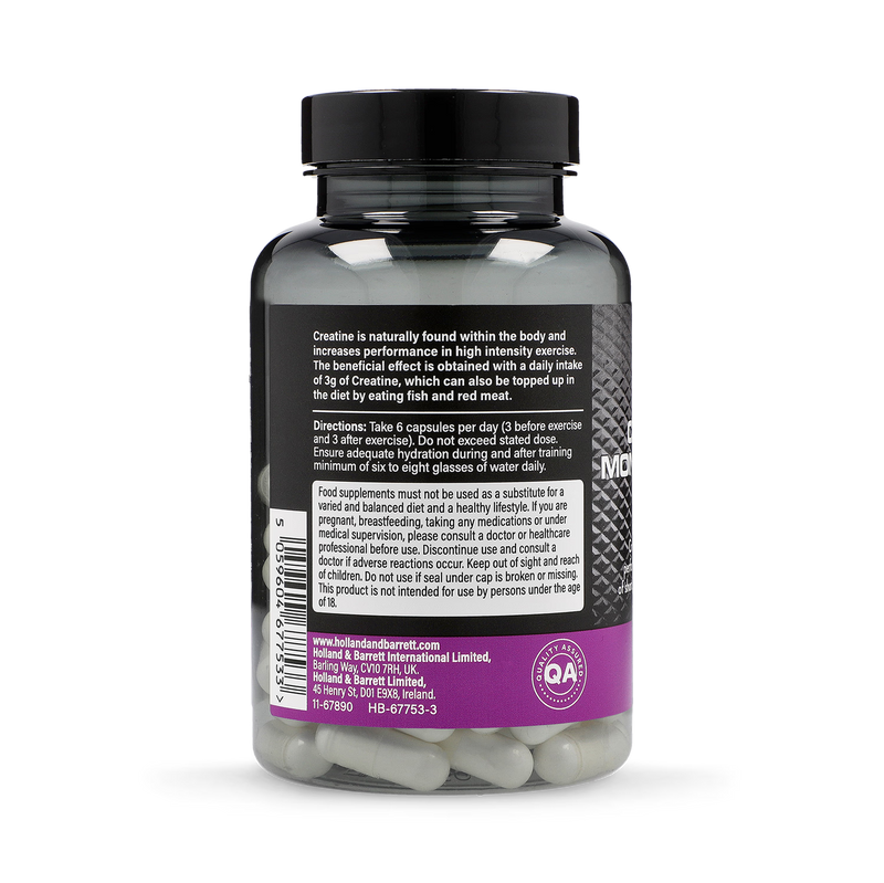 Creatine Monohydrate capsules 120 count - British product