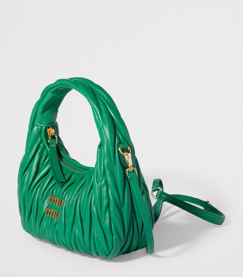 Miu Miu matelassé leather Wander top-handle bag (British brand)