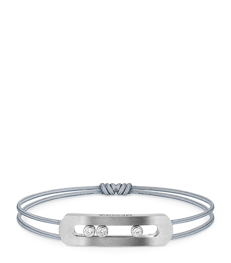 Messika Move Uno titanium diamond cord bracelet, UK version