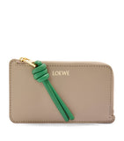 LOEWE Leather Knot Card Holder, luxury calfskin, imported from the UK