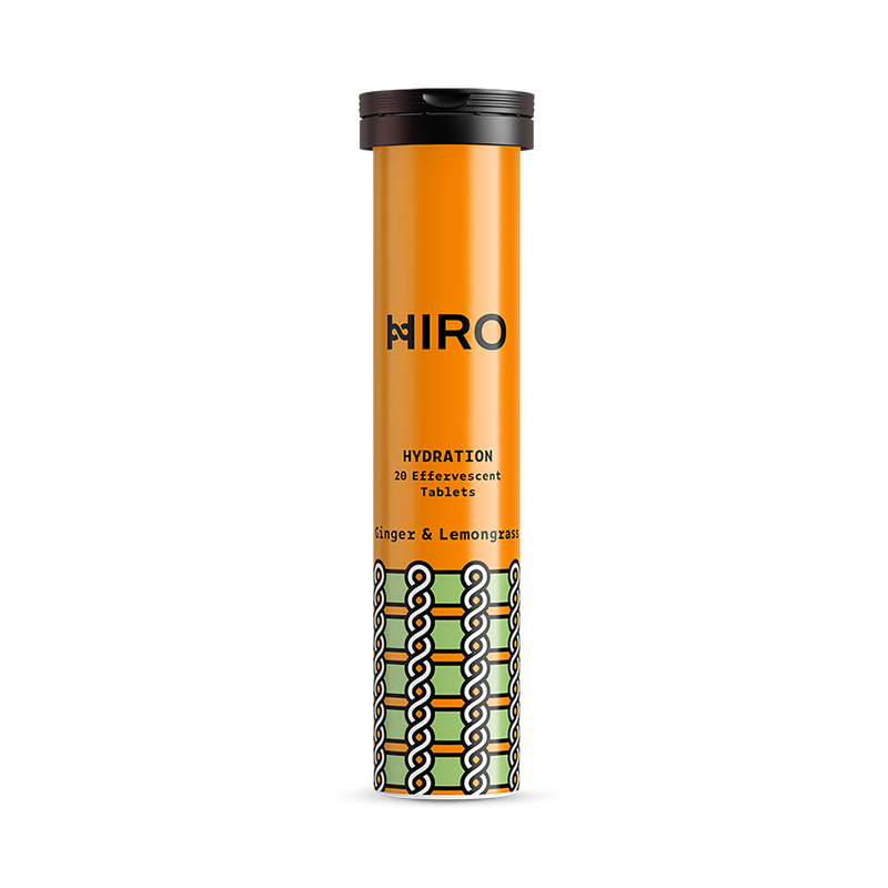 HIRO electrolyte tablets Ginger & Lemongrass 20 tablets (British brand)
