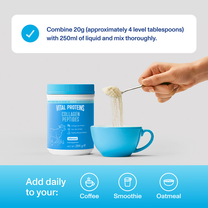 Vital Proteins Collagen Peptides Unflavoured 284g (British brand)