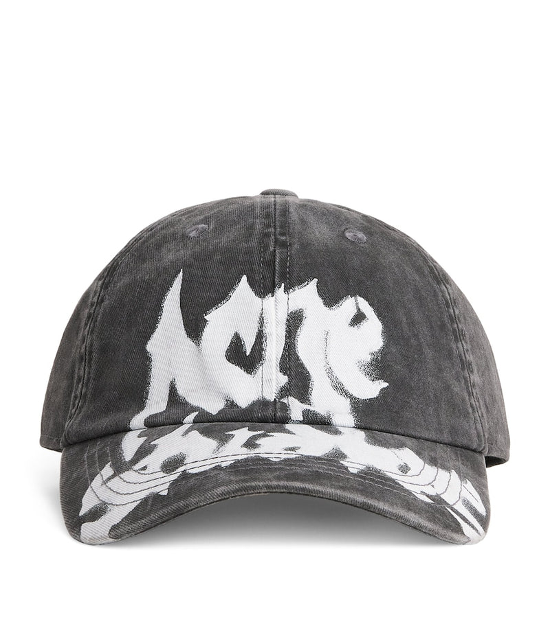 Acne Studios graffiti logo baseball cap, UK version