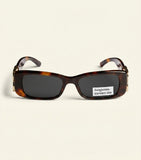 Balenciaga Dynasty rectangle sunglasses tortoiseshell acetate (British brand)