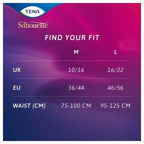 TENA Silhouette Incontinence Pants Normal Size Large 10 pack GOODS Superdrug