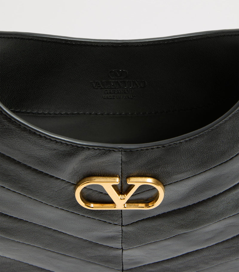 Valentino Garavani small leather Hoboho shoulder bag, imported from the UK