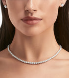 Graff white gold diamond classic necklace 40cm, UK version