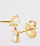 Jade Trau Envoy yellow gold diamond stud earrings, UK version