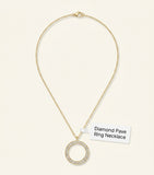 Cartier Juste un Clou yellow gold diamond necklace 42-46cm - British product