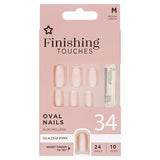Superdrug Superdrug Finishing Touches Glazed Pink Oval Nail Kit 24 Nails- Buy online at McGrocer