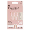 Superdrug oval nail kit glazed pink 24 nails (British brand)