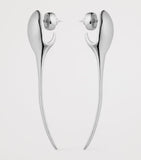 Givenchy Spike Earrings silver tone drop design, UK version