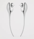 Givenchy Spike Earrings silver tone drop design, UK version