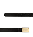 Dolce&Gabbana thin leather belt with buckle, UK version