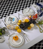 Christofle silver-plated shell carrousel cutlery set for six - British product