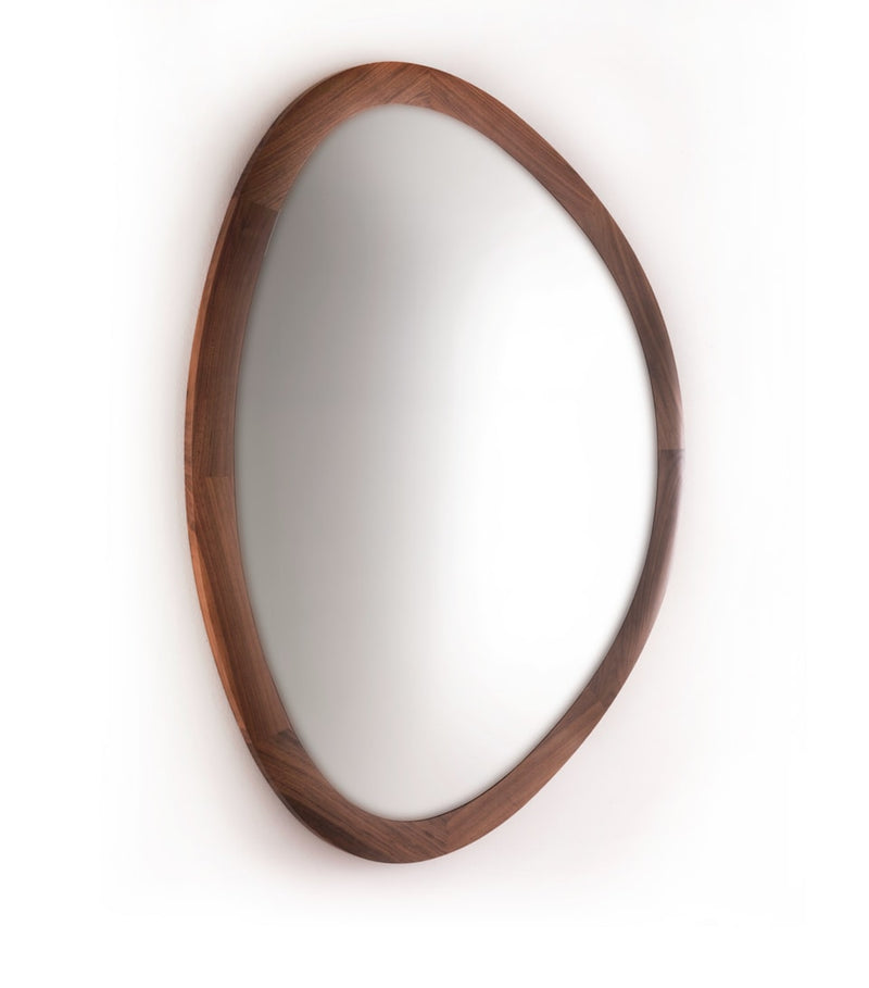 Ash Wood Mirror with Clean Lines for Modern Living Space
