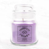 Myga Seventh Chakra Candle Third Eye Purple 250g, imported from the UK