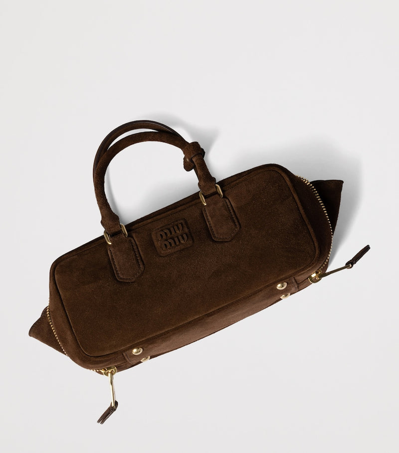 Miu Miu Arcadie suede handbag - British product