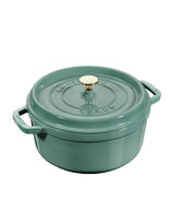 Harrods Round Cast Iron Enamel Coated Casserole Dish 20cm 2.2L- Buy online at McGrocer