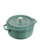 Round Cast Iron Enamel Coated Casserole Dish 20cm 2.2L